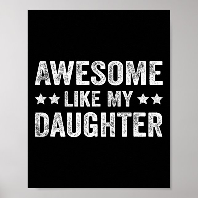 Fantastisk som min dotter Fars dag Poster (Framsidan)