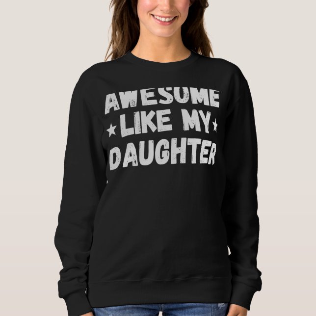 Fantastisk som min dotter Fars dag T Shirt (Framsida)