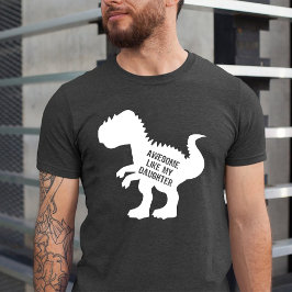 Fantastisk som min dotter Funny Dinosaur Black T Shirt