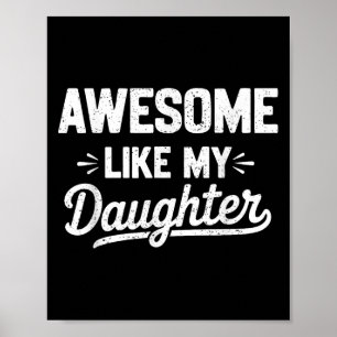 Fantastisk som min dotter _ Funny Far's Day Grap Poster