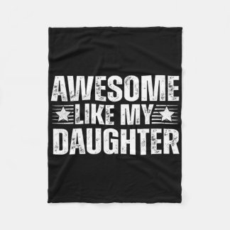 Fantastisk som min dotter ger Manar Funny Far D Fleecefilt