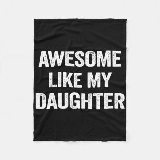 Fantastisk som min dotter ger Manar Funny Far D Fleecefilt