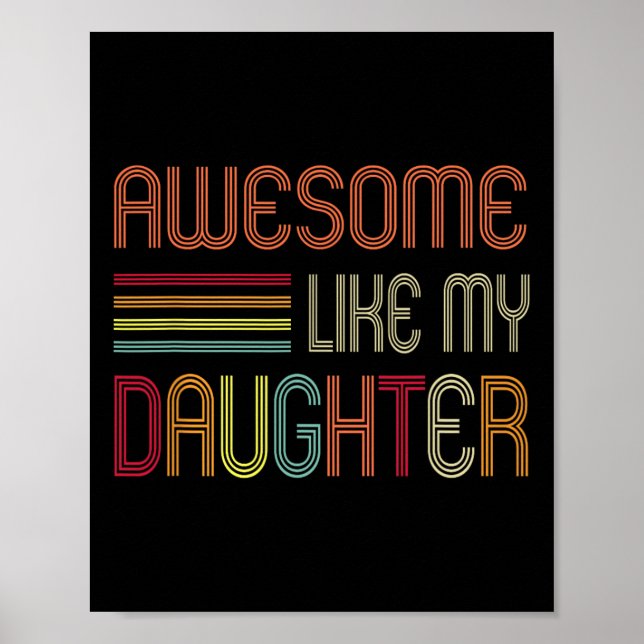Fantastisk som min dotter ger Manar Pappa Far Fath Poster (Framsidan)