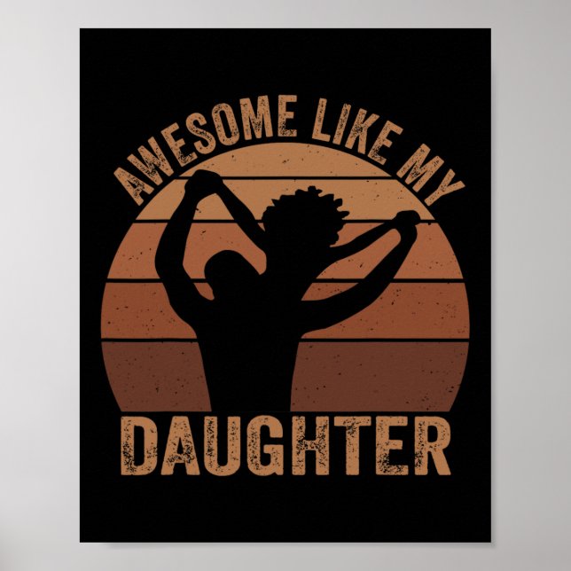 Fantastisk som min dotter Junetonde Black Melanin Poster (Framsidan)
