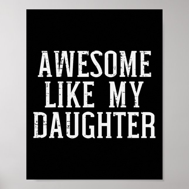 Fantastisk som min dotter Mor Fars dag Poster (Framsidan)