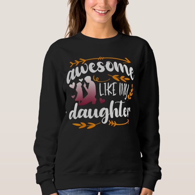 Fantastisk som min dotter Mors dag Fars dag M T Shirt (Framsida)