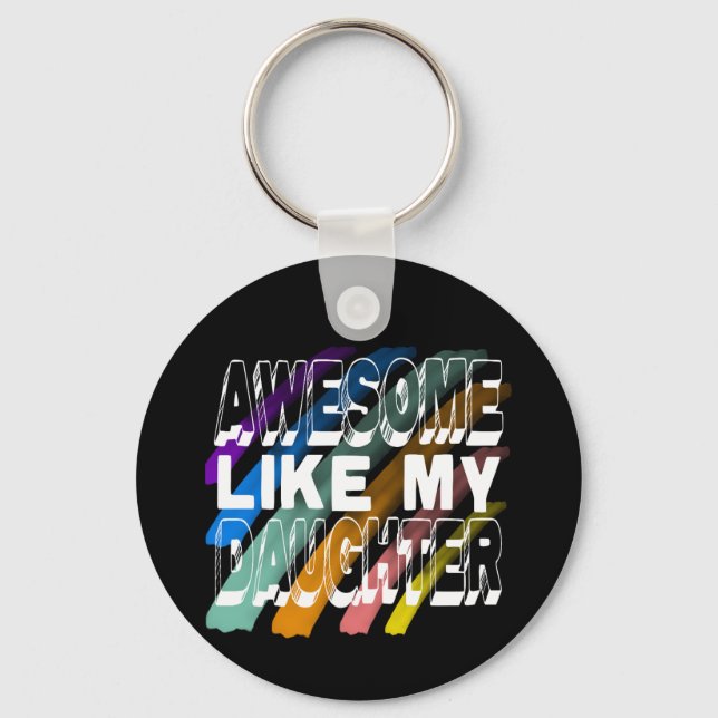 Fantastisk som min dotter nyckelring (Framsida)