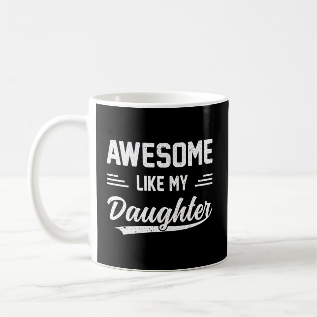 Fantastisk som min dotter Pappa Far Kaffemugg (Vänster)