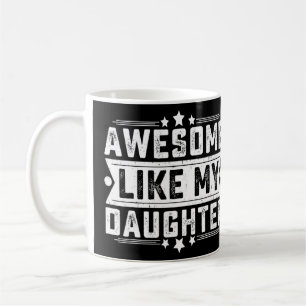 Fantastisk som min dotter Pappa Joke Fars dag 1 Kaffemugg