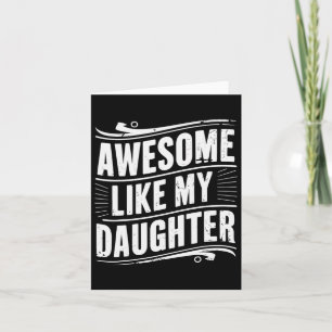 Fantastisk som min dotter Pappagåvor Män Roligt Fa Kort