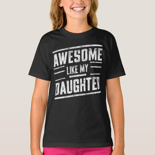 fantastisk som min dotter t shirt (Framsida)