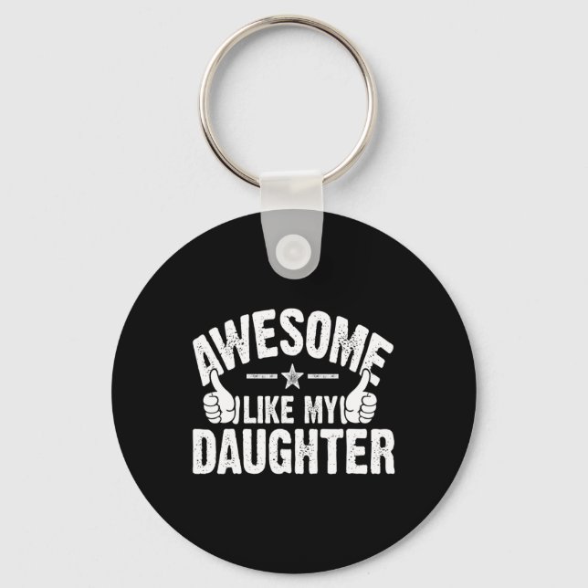 Fantastisk som min dotter till fars dag mamma nyckelring (Framsida)