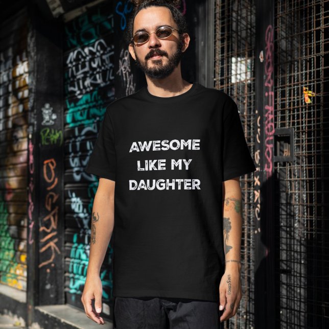 Fantastisk som min dotterdotter, Pappa Shirt | Gif T Shirt (Awesome Like My Daughter Funny Dad Shirt | Gift for Him)