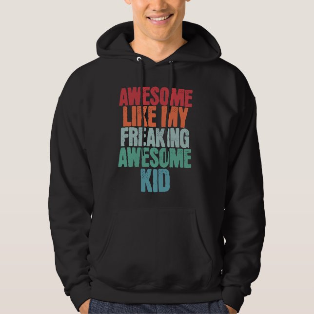 Fantastisk som min Freaking Fantastisk Kid Funny F Hoodie (Framsida)