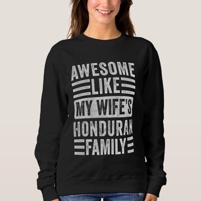 Fantastisk som min hustru Honduras familj Funny Hu T Shirt (Framsida)