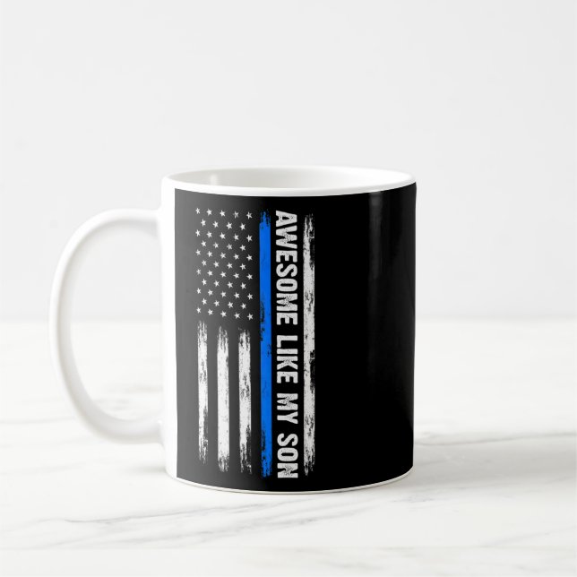 Fantastisk som min son polis kaffemugg (Vänster)