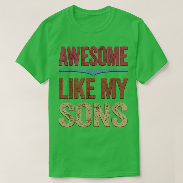 Fantastisk som min sons noj Fars dag-gåva från T Shirt (Design framsida)