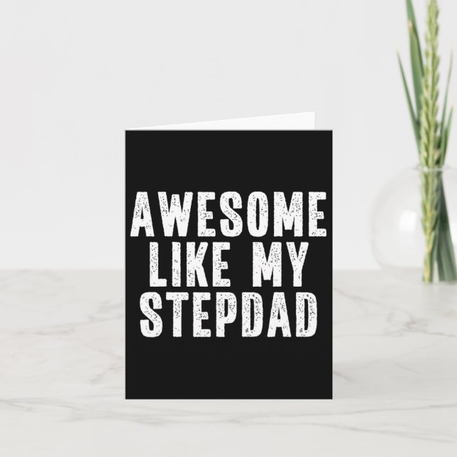 Fantastisk som min Stepdad Quote Funny Fars dag Ap Kort (Framsida)
