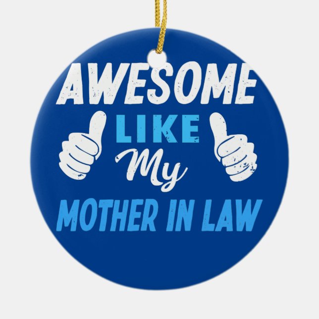 Fantastisk som min Svärmor Julgransprydnad Keramik (Framsidan)