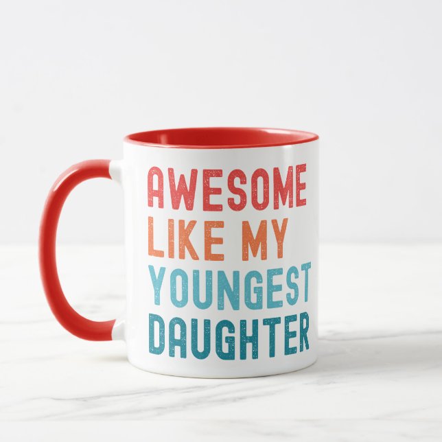 Fantastisk som min yngsta dotterfamilj Party Mugg (Vänster)