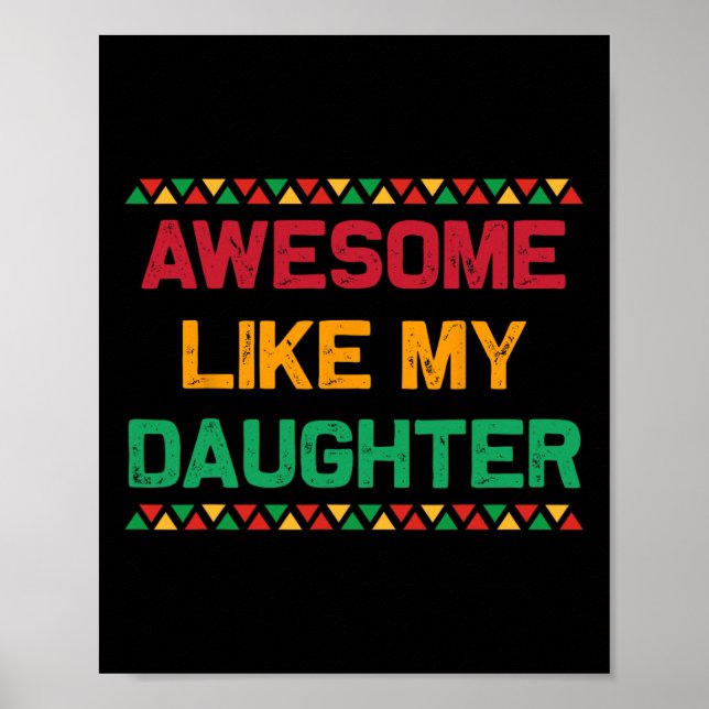Fantastisk som mina dottergåvor Fars dag Junetee Poster (Framsidan)