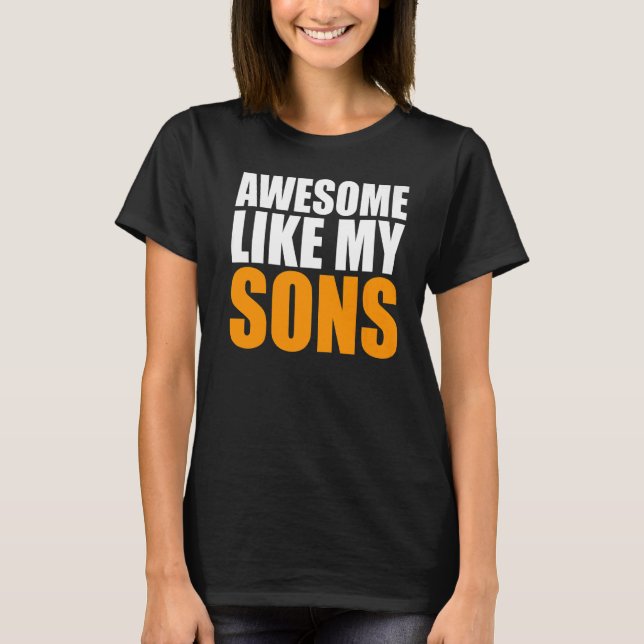 Fantastisk som mina Sons Pappa Joke Fars dag T Shirt (Framsida)