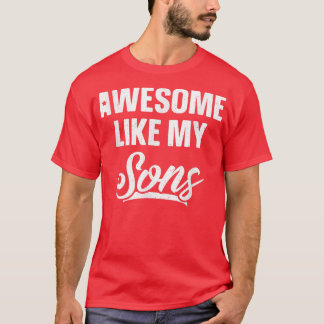Fantastisk som mina Sons Pappa Joke Gift Funny Far T Shirt
