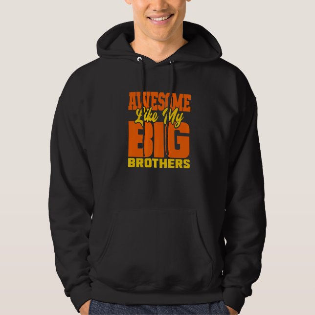 Fantastisk som mina storebröder Little Bro Baby Sy Hoodie (Framsida)