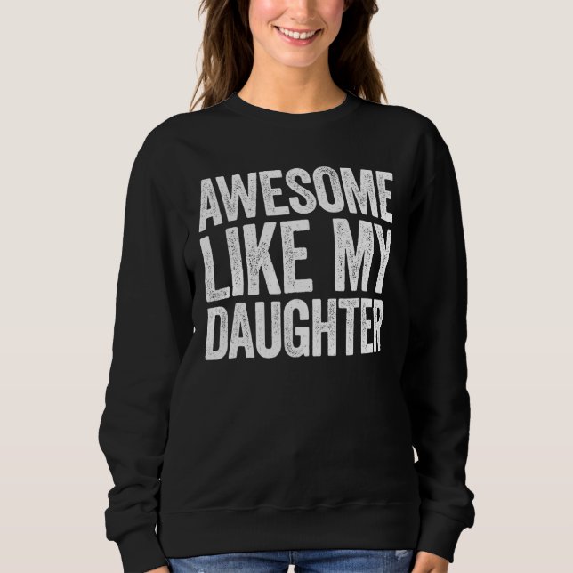 Fantastisk som mina två döttrar Far Dag Pappa Mana T Shirt (Framsida)