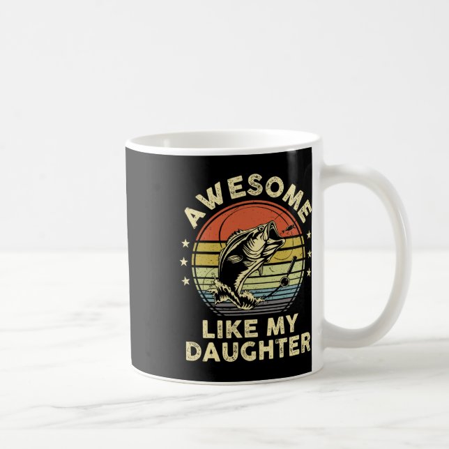 Fantastisk som mitt dotterfartyg B Fish Pappa Funn Kaffemugg (Höger)
