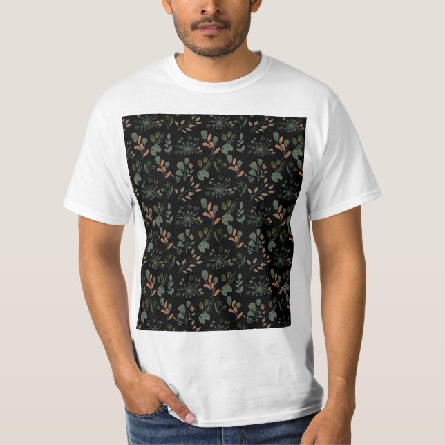 Fantastisk Sommar Mönster T Shirt (Framsida)