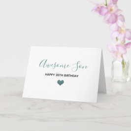 fantastisk son grattis på födelsedagen blue grått kort