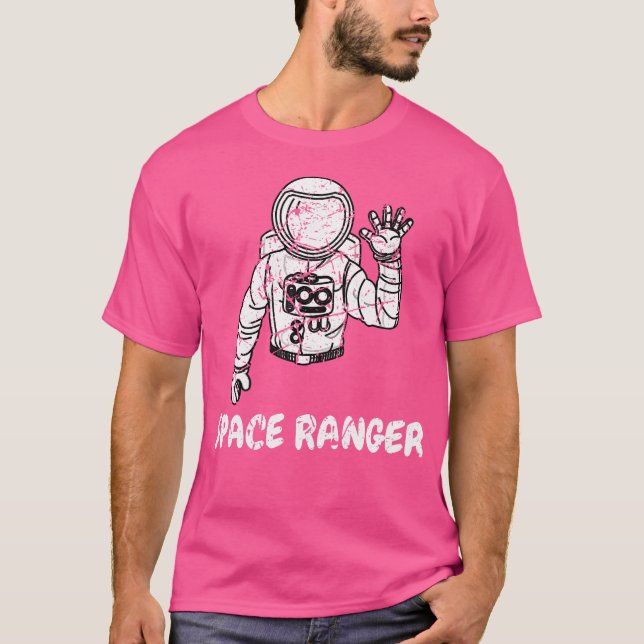 Fantastisk Space Skogsvaktare Måne Galaxies Explor T Shirt (Framsida)