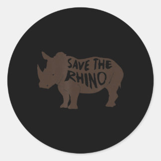 Fantastisk Spara Rhino T Light Version Runt Klistermärke