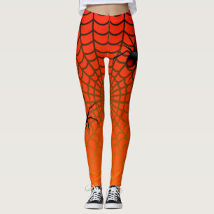 Fantastisk spindel och web design Cool Halloween Leggings