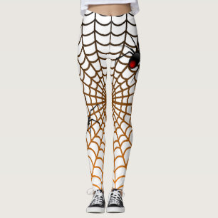 Fantastisk spindel och webbsnurr Halloween-design Leggings