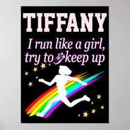 FANTASTISK SPRINGA SOM EN GIRL-PERSONLIG POSTER