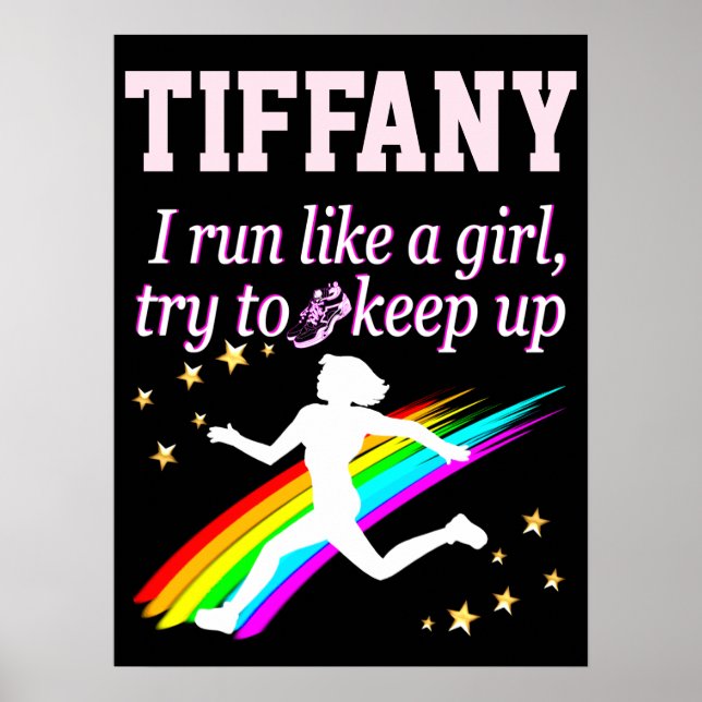 FANTASTISK SPRINGA SOM EN GIRL-PERSONLIG POSTER (Framsidan)