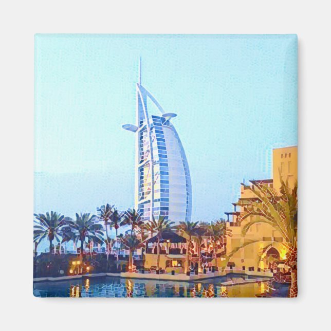 Fantastisk Ställe Dubai Magnet (Framsidan)