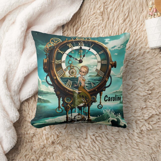 Fantastisk steampunk-havsklocka kudde (Filt)
