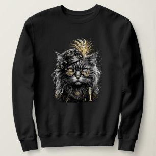 Fantastisk Steampunk Katt T Shirt