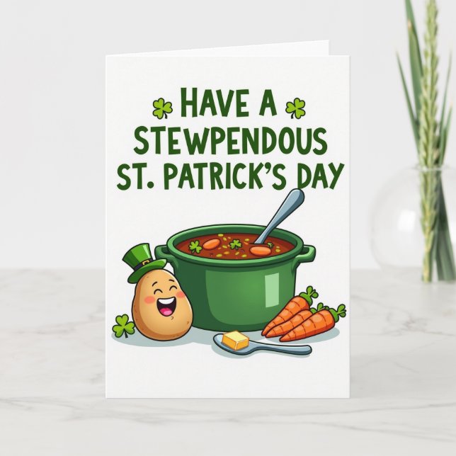 Fantastisk Stew-dag Grönt Kort (Framsida)