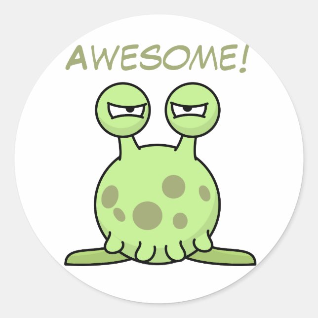 FANTASTISK! Stickers Runt Klistermärke (Framsida)