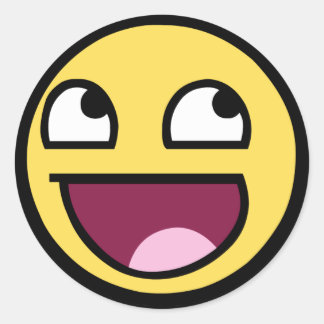 Fantastisk Stickers Runt Klistermärke