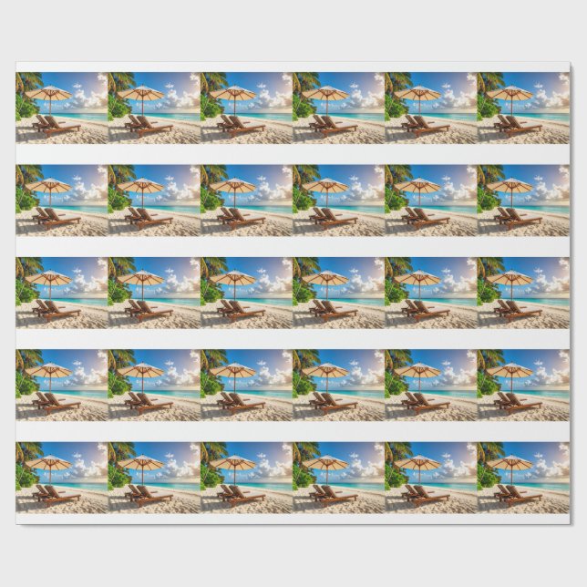 Fantastisk strand presentpapper (Platt)