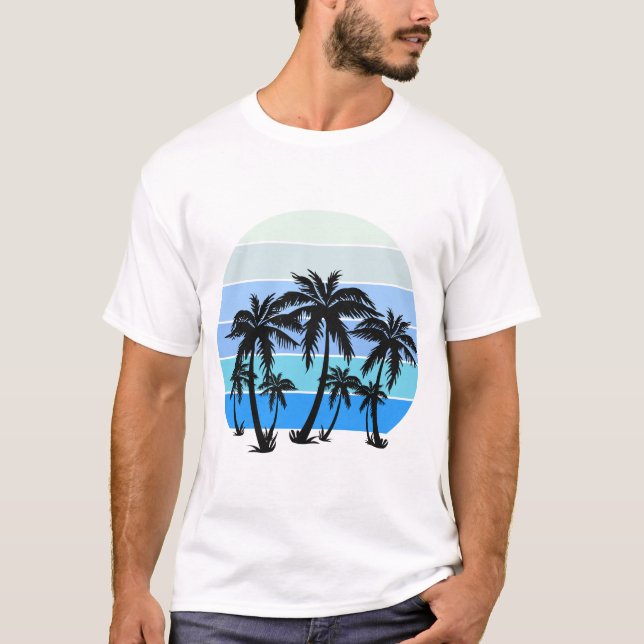 Fantastisk stranddesign t shirt (Framsida)