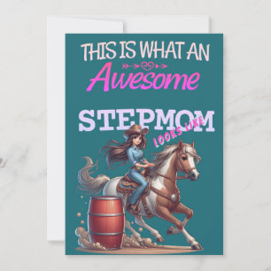 Fantastisk styvmamma cowgirl Mors dag Personlig Kort