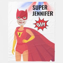 Fantastisk Superassistance Girl Birthday Gift Fab Fleecefilt