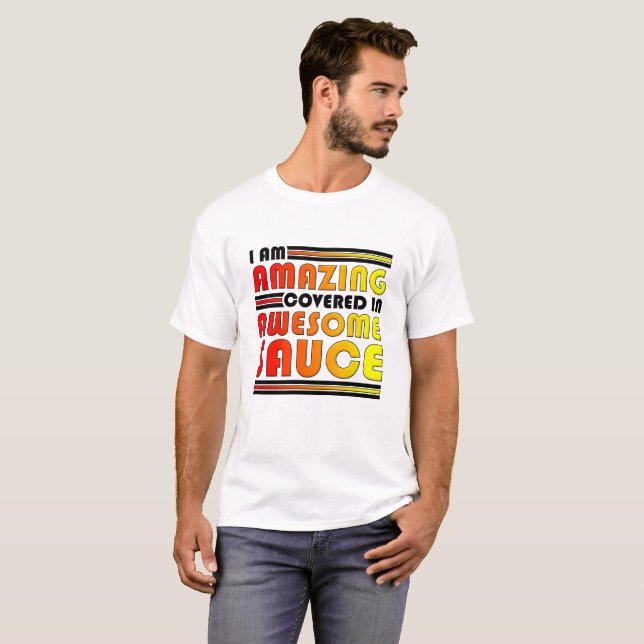 Fantastisk Superdålig Sås Rollig T-shirt (Hel framsida)
