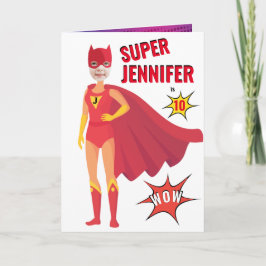 Fantastisk Superhjälte Birthday Gift Fantastisk Kort